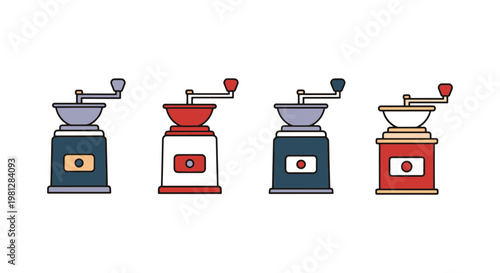 Spice Grinder Line art vector simple abstract minimal illustration