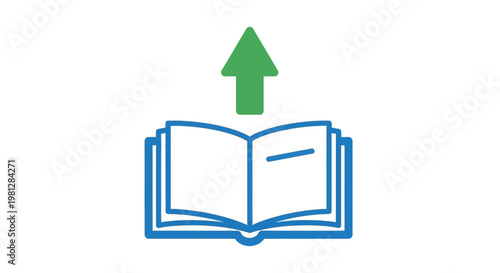 Conceptual illustration of knowledge acquisition and growth through reading and learning processes