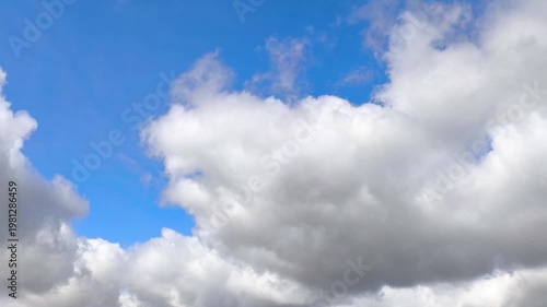 Grey but brilliant clouds in the sky