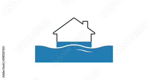 Storm Surge Line art vector simple shapes