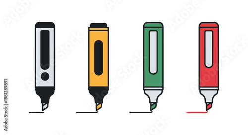 Fabric Marker Line art vector simple clean abstract