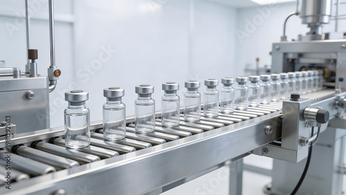 Vials on Production Line