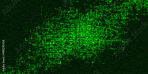 A futuristic digital background featuring an abstract pattern of glowing green binary code numbers flowing in a high-tech matrix design for a data science wallpaper