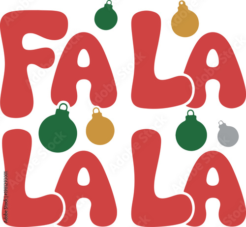 Fa La La La Christmas Shirt – Funny Holiday Carol T-Shirt