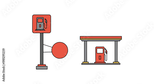Fuel Infrastructure Line art abstract pattern design vector