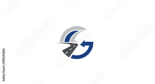 Free Download Abstract road design symbolising routes and journey, ideal for transportation company or logistics - GFXLoad