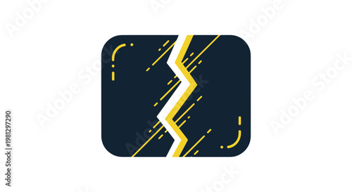 Tectonic Shift Line art vector abstract simple design