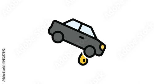 Fuel Leakage Line art vector modern color pattern