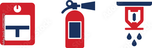 Symbols for fire safety equipment and tools