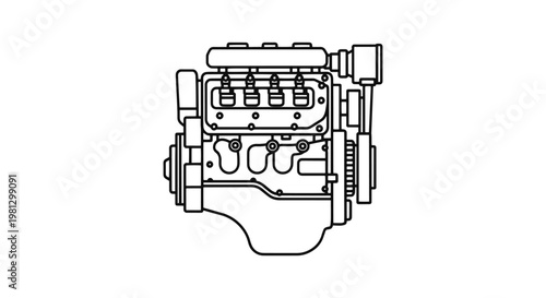 Diesel Fuel Line art vector abstract colorful design