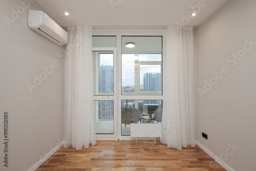 Empty new room in the interior