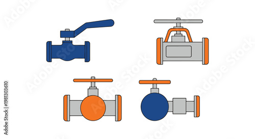 Fuel Valve Line art vector creative abstract