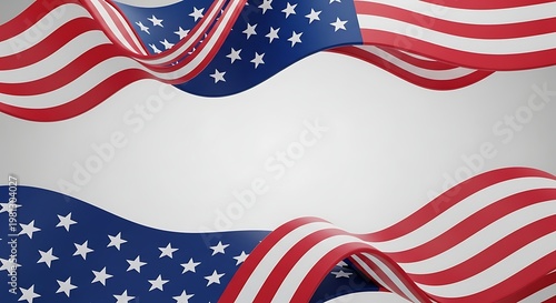 American Flag Day on a blue background