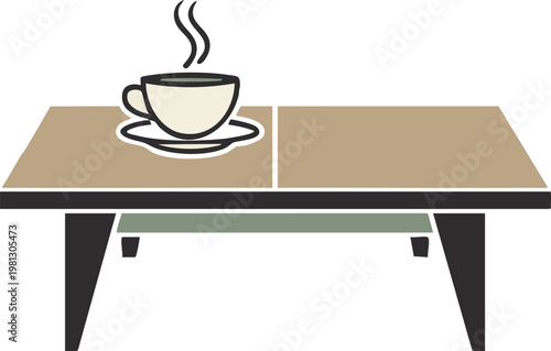cup of coffee on a table