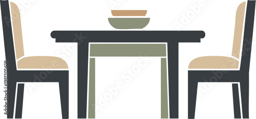 wooden chair with a table