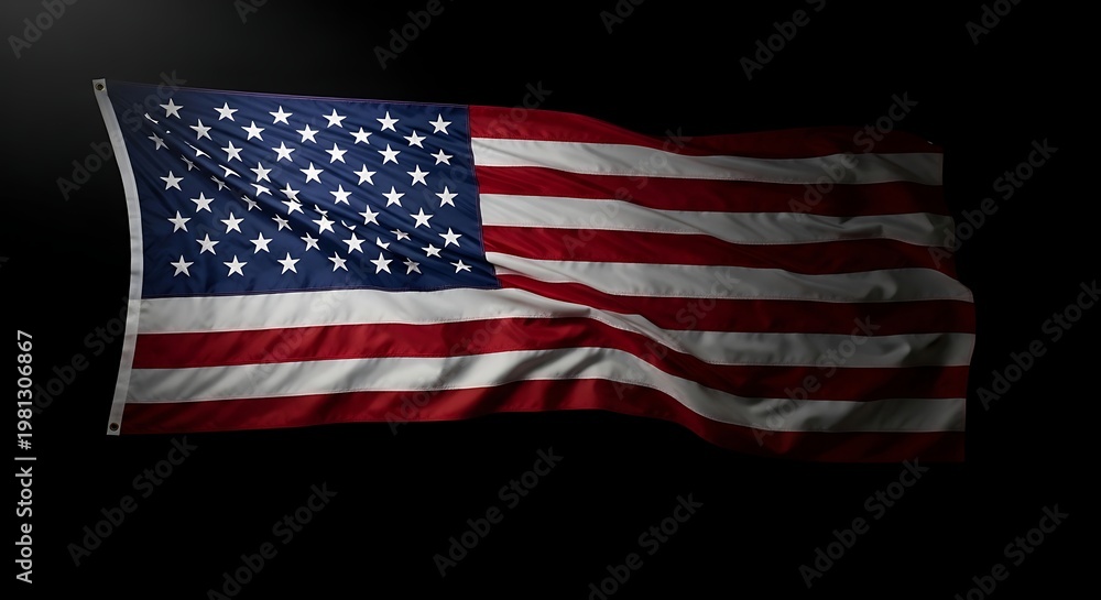 Obraz premium American Flag Day on a blue background