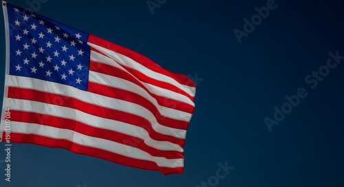 American Flag Day on a blue background