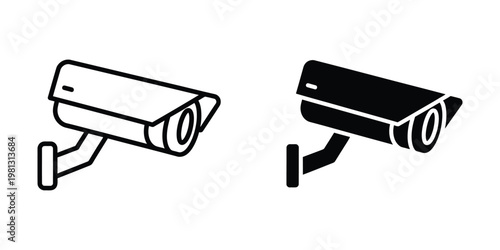 Contrast between active and inactive surveillance camera icons