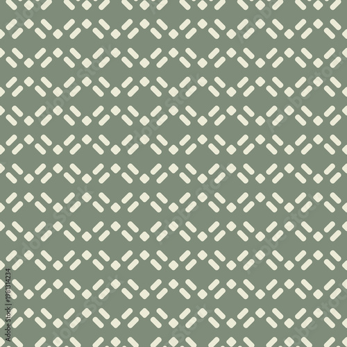 Greenish gray seamless pattern with geometric shapes