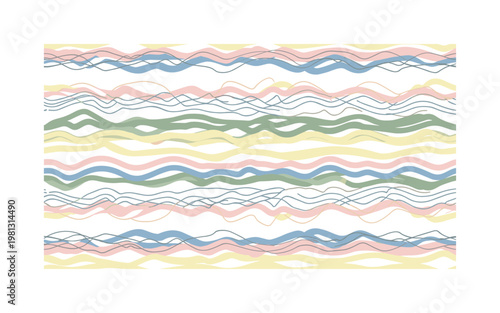 Abstract zigzag waves with soft variation, seamless pattern, repeating pattern, surface design, textile print, soft color palette, modern illustration, no