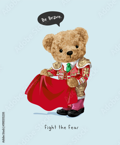 doll bullfighter vector illustration drawn by hand