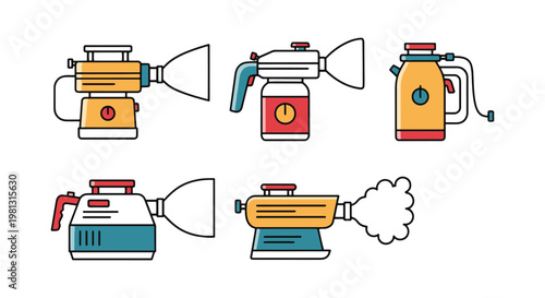 Garden Fogger Line art vector creative clean abstract