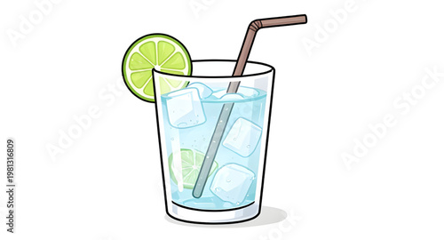 cold drink, refreshing beverage, iced tea, cocktail drink, glass water, ice cubes, lime slice, summer drink, cool beverage, fresh drink, citrus drink, chilled water, drink glass, thirst quencher, cold