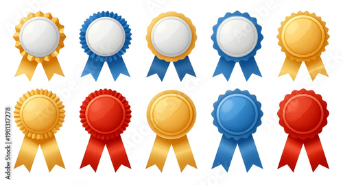 ribbon, award, rosette, medal, badge, prize, winner, victory, honor, achievement, symbol, design, emblem, decoration, recognition, success, classic