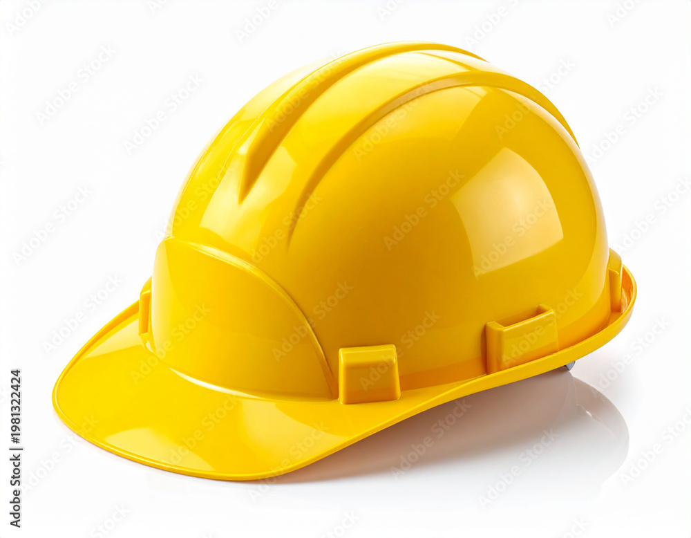 Fototapeta premium Yellow hard hat construction safety equipment.