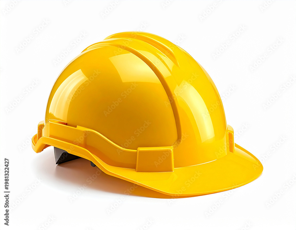 Fototapeta premium Yellow Hard Hat Safety Construction Equipment.