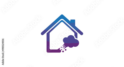 Gas leak Line art vector set simple abstract colorful shapes