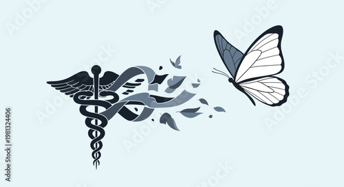 A calming and peaceful light blue gradient background evokes feelings of serenity and trust, perfect for website headers, social media content, or mar