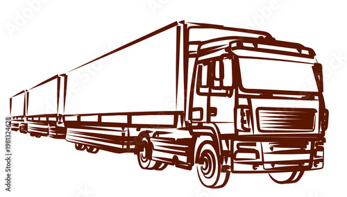 Sketch of the big long truck.