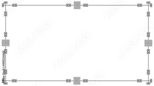 Oriental Spiral Wide Frame 4