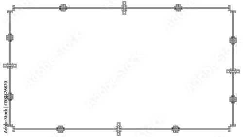 Oriental Spiral Wide Frame 12