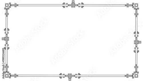 Oriental Spiral Wide Frame 17