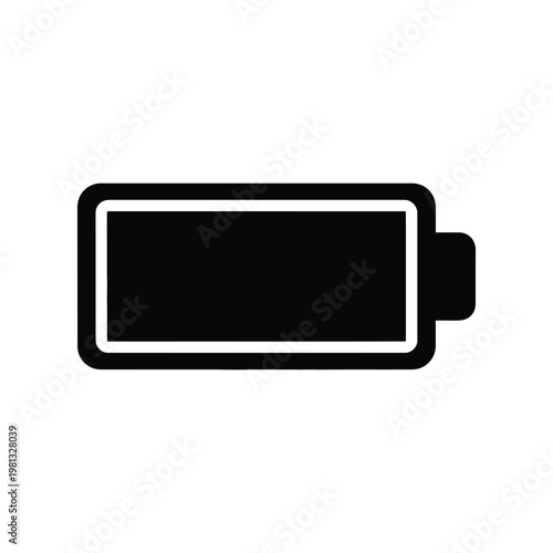 Battery level icon illustration vector for energy charging status and electronic equipment.
