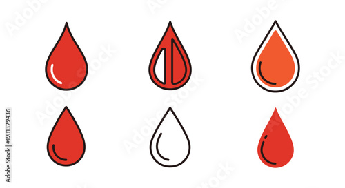 Gasoline Drop Line art vector abstract minimal shapes