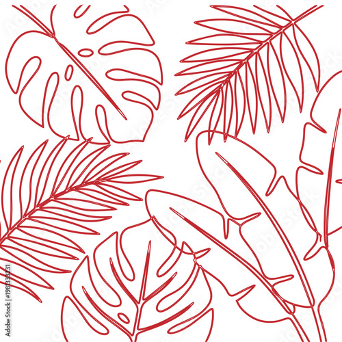 seamless pattern with leaves