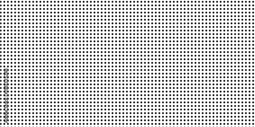 Black polka dots seamless pattern on white background. Halftone minimalist abstract wall in diagonal lines.