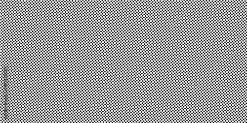 Black polka dots seamless pattern on white background. Halftone minimalist abstract wall in diagonal lines.