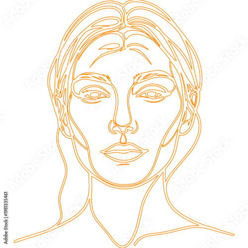 vector illustration of a girl