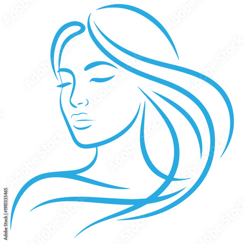 woman with long hair