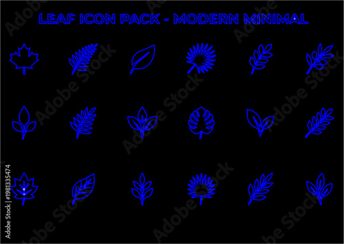 set of abstract floral patterns