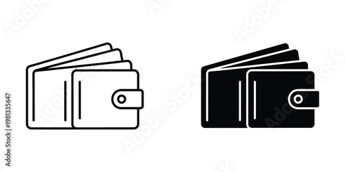 Contrast between light and dark wallet designs showing three slots