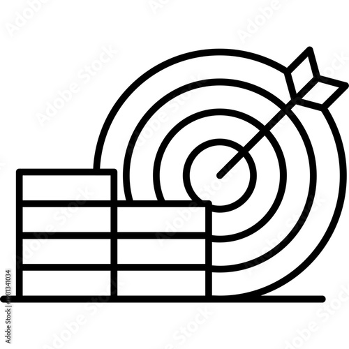 Wealth Goal Outline Icon