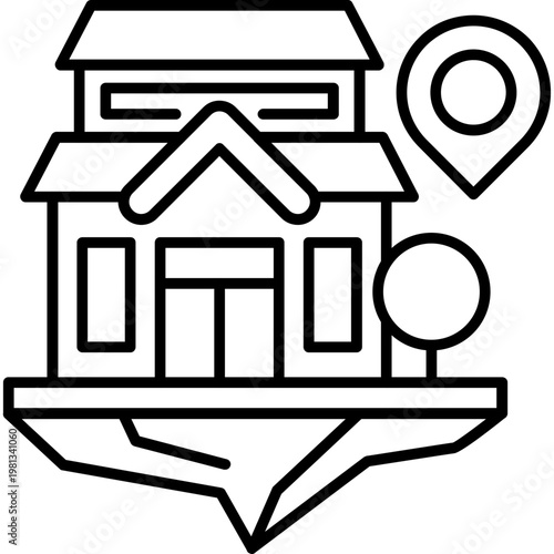 Virtual Property Outline Icon