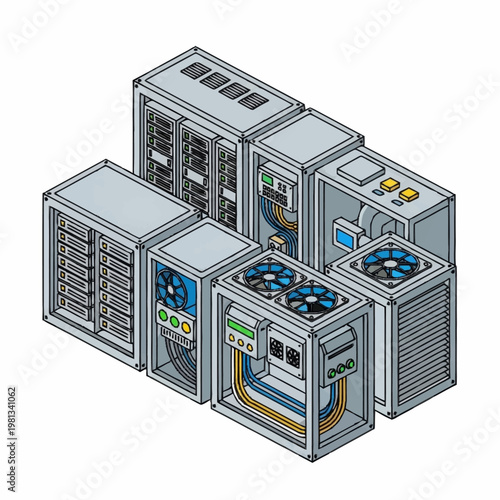 Computer server hardware technology equipment.