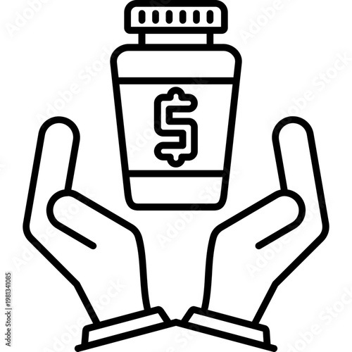 Saving Habits Outline Icon