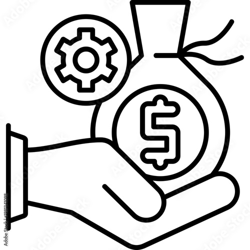 Asset Management Outline Icon